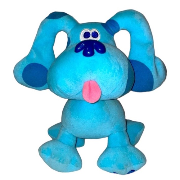 Nickelodeon Blues Clues Puppy Dog w/ Paw Print Plush Doll Viacom Eden Toy - Picture 1 of 11